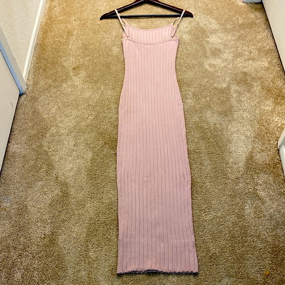 Bodycon Ribbed Midi Dress - Picture 3 of 4